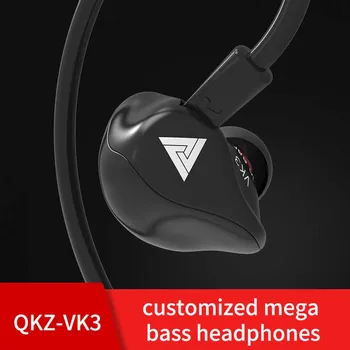 QKZ VK3 Káblové Slúchadlá Univerzálny In-Ear HiFi Hudby Ťažké Basy Športové Káblové Slúchadlá Slúchadlá s Mikrofónom pk qkz vk4