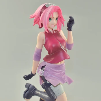 22 cm japonské anime naruto, Haruno Sakura PVC akcie obrázok hračky Anime dievča Haruno Sakura bábiky zberateľskú model hračky dieťa darček
