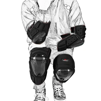 WOSAWE MTB Motocykel Kolenný Chránič Motocross, Snowboard Racing Lyžiarske nohavice s Navi Ochrana Tela Koleno Podložky Moto Vybavenie