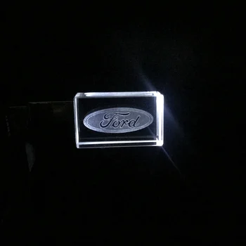Ford Auto Logo Crystal Disk USB flash disk kl ' úč 4 GB 8 GB 16 GB 32 GB, 64 GB 128 GB Externe Vlastné Logo memory stick u diskov