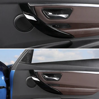 Auto Styling kľučky Rám Dekorácie Kryt Výbava 4Pcs Pre BMW 3 4 Série 3GT F30 F32 F34 2013-2019 ABS Interiérové Doplnky
