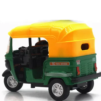 Vysoká Simulácia Indickej Trojkolka Autá Hračka India Pull Back Light Zvuk Motocykla Hračky Auto pre Deti Deti Darčeky