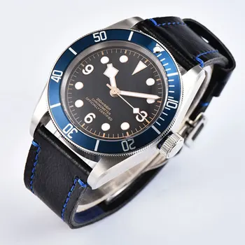 Pánske hodinky 41MM NH35 ,Miyota8215 pohyb modrá sterilné dial luminou Zafírové sklo nepremokavé plávať automatické mechanické hodinky