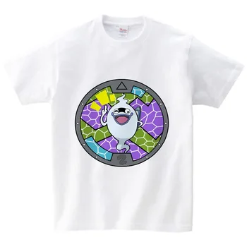 Yo-kai Hodinky T-shirt chlapec letné t-shirt deti tlač tričko anime t shirt deti značku oblečenia Multi-color O-Neck tee dievča NN