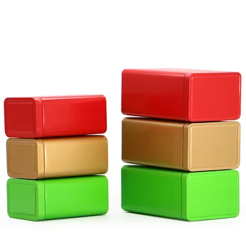 Jednofarebné Tin Kovové Úložný Box Čaj Plechovky Pre Cestovné Prenosné Hermeticky Cukrovinky, Káva, Balenie Box Kuchynské Dózy Organizátor 6pcs/veľa
